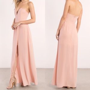 Tobi Krystal Strapless Maxi Dress - Rose - Medium
